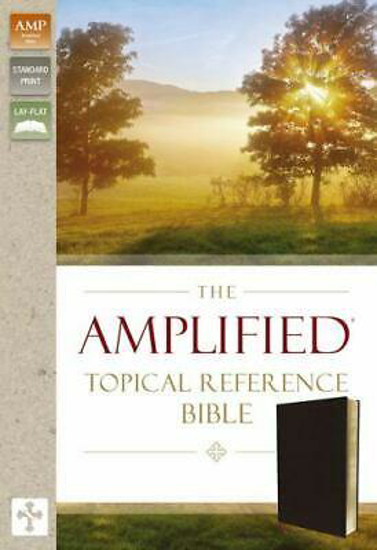 Picture of AMPLIFIED TOPICAL REFERENCE BIBLE BLACK LEATHER