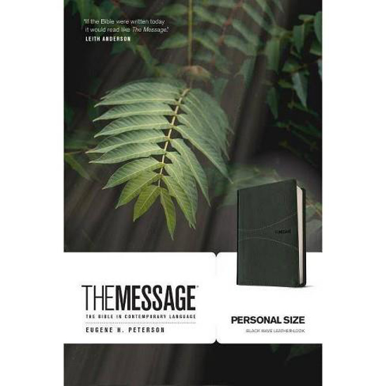 Picture of THE MESSAGE PERSONAL SIZE BIBLE BLACK WAVE