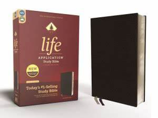 Picture of NIV LIFE APPLICATION STUDY BIBLE BLACK LEATHER