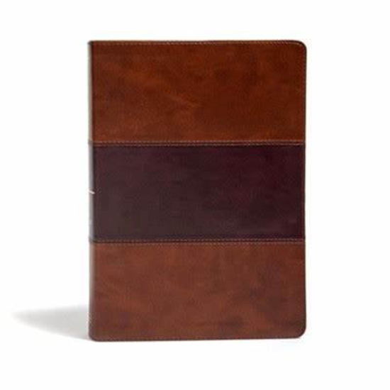 Picture of KJV SUPER GIANT PRINT SADDLE BROWN LEATHER TOUCH