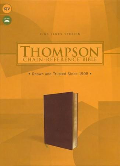 Picture of KJV THOMPSON CHAIN REFERENCE BIBLE BROWN LEATHERSOFT