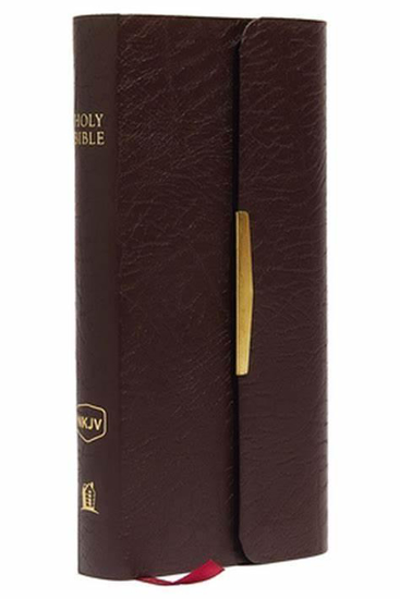 Picture of NKJV CLASSIC COMPANION SNAP FLAP BURGUNDY