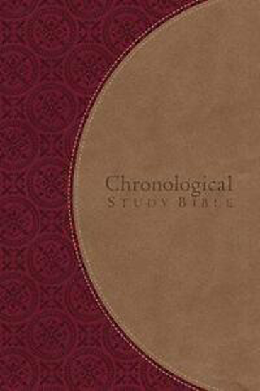 Picture of NKJV CHRONOLOGICAL STUDY BIBLE BERRY/CAFE LEATHERSOFT