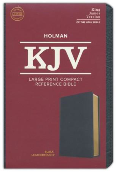 Picture of KJV LARGE PRINT COMPACT BLACK LEATHERTOUCH BIBLE