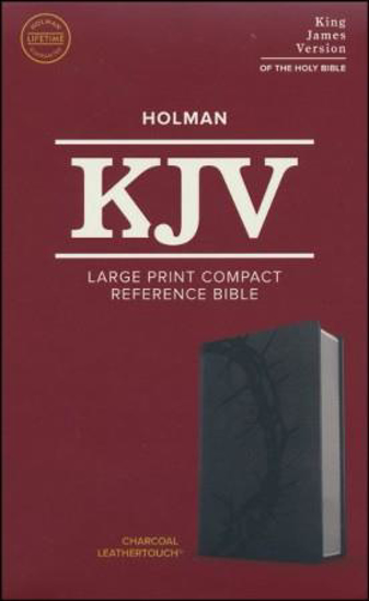 Picture of KJV LARGE PRINT COMPACT CHARCOAL LEATHERTOUCH BIBLE