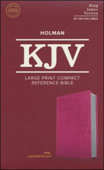 Picture of KJV LARGE PRINT COMPACT PINK LEATHERTOUCH BIBLE
