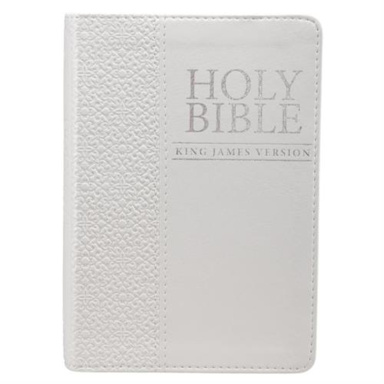 Picture of KJV WHITE LUX LEATHER COMPACT BIBLE