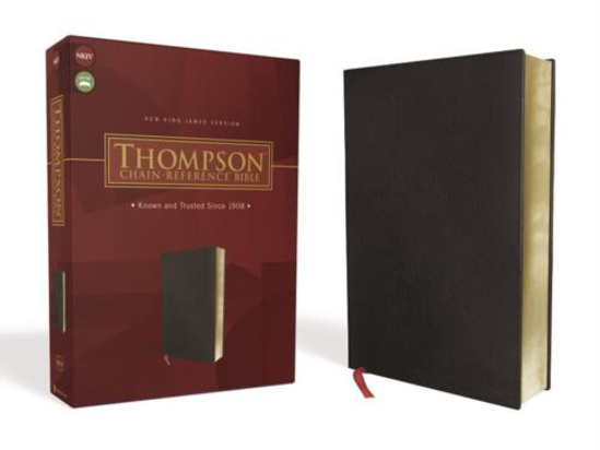 Picture of NKJV THOMPSON CHAIN REFERENCE BIBLE BLACK LEATHER