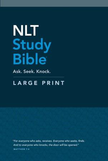 Picture of NLT STUDY BIBLE LARGE PRINT BLUE HB