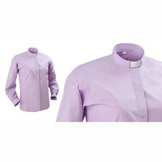 Picture of LADIES LILAC CLERICAL SHIRT SIZE 16
