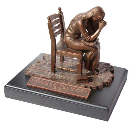 Picture of MOMENTS OF FAITH PRAYING WOMAN SCULPTURE