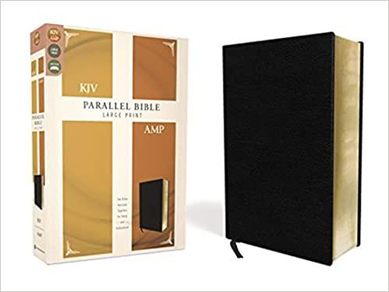 Picture of KJV AMPLIFIED PARALLEL BIBLE BLACK LEATHER
