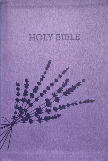 Picture of KJV GIANT PRINT REFERENCE BIBLE LAVENDER LEATHER SOFT