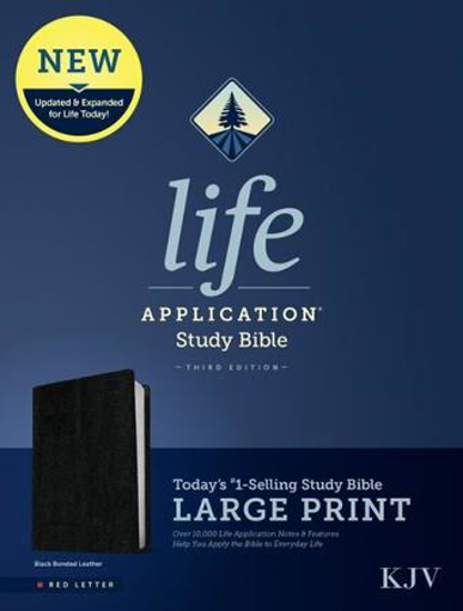 Picture of KJV LIFE APPLICATION STUDY BIBLE LARGE PRINT BLACK LEATHER