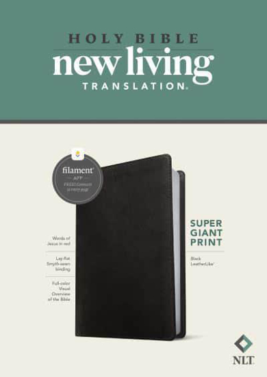 Picture of NLT SUPER GIANT PRINT BIBLE BLACK LEATHERLIKE