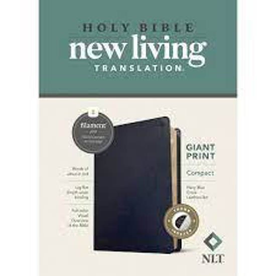 Picture of NLT COMPACT GIANT PRINT NAVY BLUE BIBLE LEATHERLIKE T.I.