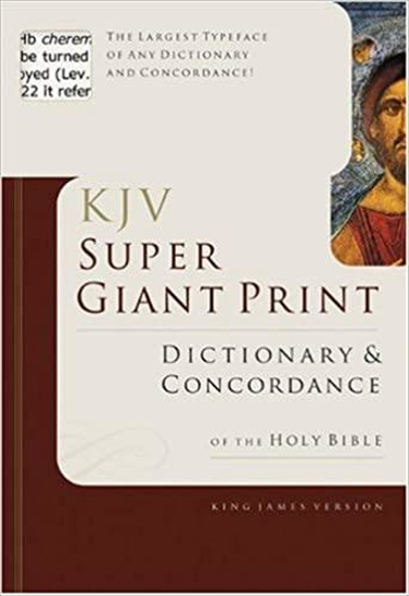 Picture of KJV SUPER GIANT PRINT DICTIONARY & CONCORDANCE