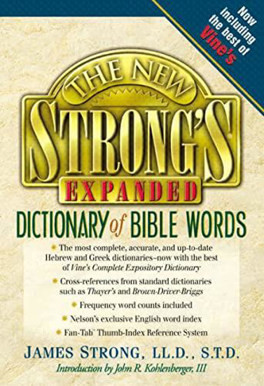 Picture of NEW STRONGS EXPANDED DICTIONARY OF BIBLE