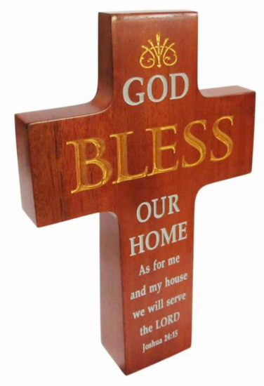 Picture of GOD BLESS OUR HOME STANDING CROSS