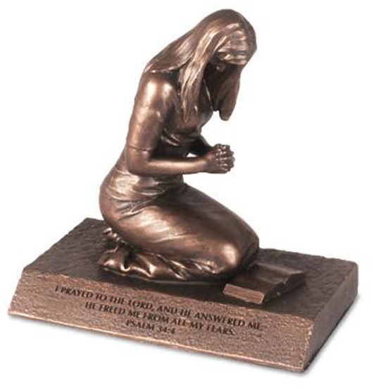 Picture of MOMENTS OF FAITH PRAYING WOMAN SCULPTURE