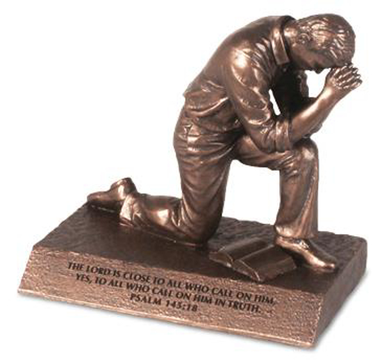 Picture of MOMENTS OF FAITH PRAYING MAN SCULPTURE