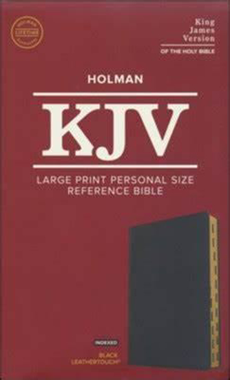 Picture of KJV LARGE PRINT BLACK LEATHERTOUCH BIBLE INDEXED