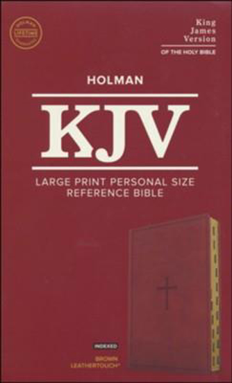 Picture of KJV LARGE PRINT BROWN LEATHERTOUCH BIBLE INDEXED