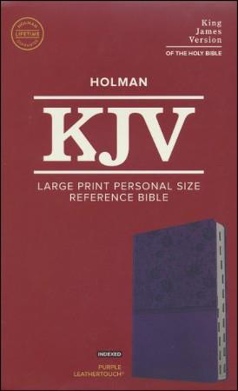 Picture of KJV LARGE PRINT PURPLE LEATHERTOUCH BIBLE INDEXED