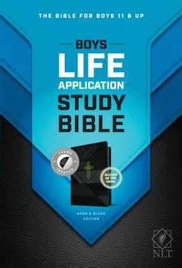 Picture of NLT BOYS LIFE APPLICATION NEON/BLACK BIBLE INDEXED